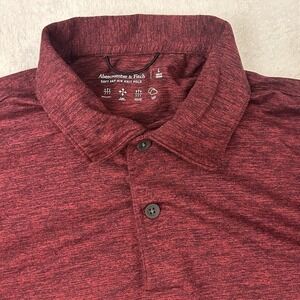 Abercrombie & Fitch Red Polo Shirt